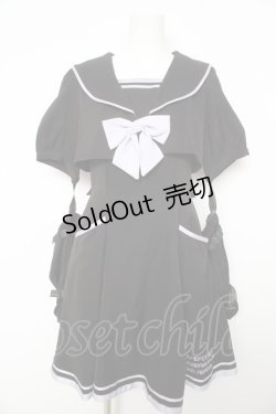 画像1: Amavel / CYBER CATS セーラーワンピース F ブラック Y-26-02-17-200-CA-OP-SZ-ZY