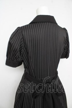 画像4: Sheglit / ストライプタックワンピース  黒 Y-26-02-17-204-EL-OP-SZ-ZY