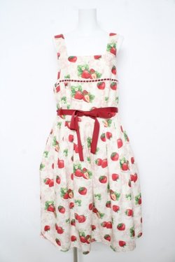 画像1: Emily Temple cute / Dear Strawberryノースリーブワンピース  アイボリー Y-26-02-17-206-ET-OP-SZ-ZY