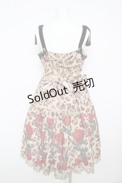 画像2: Angelic Pretty / Rebecca Leopardジャンパースカート  ブラウン Y-26-02-17-207-AP-OP-SZ-ZY