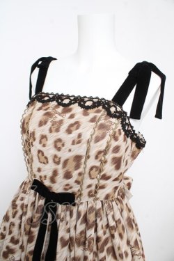 画像3: Angelic Pretty / Rebecca Leopardジャンパースカート  ブラウン Y-26-02-17-207-AP-OP-SZ-ZY