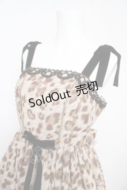 画像3: Angelic Pretty / Rebecca Leopardジャンパースカート  ブラウン Y-26-02-17-207-AP-OP-SZ-ZY