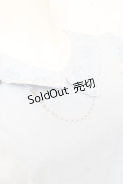 画像5: axes femme / パール付薔薇刺繍ノースリブラウス F サックス Y-26-02-17-016-AX-BL-SZ-ZY