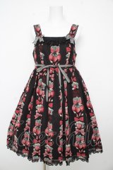 Angelic Pretty / Strawberry Dollジャンパースカート  黒 Y-26-02-17-208-AP-OP-SZ-ZY