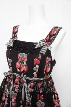 画像3: Angelic Pretty / Strawberry Dollジャンパースカート  黒 Y-26-02-17-208-AP-OP-SZ-ZY