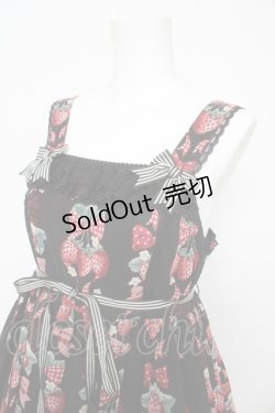画像3: Angelic Pretty / Strawberry Dollジャンパースカート  黒 Y-26-02-17-208-AP-OP-SZ-ZY