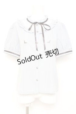 画像1: axes femme / クラシカル　ブラウス F サックス Y-26-02-17-017-AX-BL-SZ-ZS