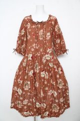 PINK HOUSE / ローズじゃむびんプリントミディワンピース F ブラウン Y-26-02-17-210-LO-OP-SZ-ZY