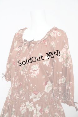 画像3: PINK HOUSE / ローズじゃむびんプリントミディワンピース F ブラウン Y-26-02-17-210-LO-OP-SZ-ZY