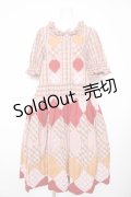 PINK HOUSE / オリジナルチェックパッチワークワンピース F ピンク Y-26-02-17-211-LO-OP-SZ-ZY