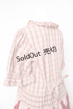 画像5: PINK HOUSE / オリジナルチェックパッチワークワンピース F ピンク Y-26-02-17-211-LO-OP-SZ-ZY