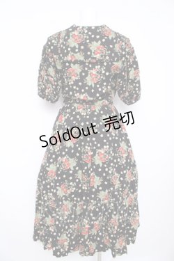 画像2: PINK HOUSE / いちご柄セーラーワンピース F 黒 Y-26-02-17-212-LO-OP-SZ-ZY