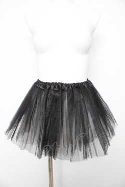 画像3: MARBLE / パニエ付きバラ飾りパフフリルワンピース M 黒 Y-26-02-17-214-GO-OP-SZ-ZY