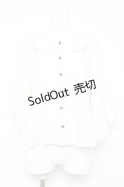 画像1: axes femme kawaii / フリルセーラーブラウス M 白 Y-26-02-17-018-AX-BL-SZ-ZY