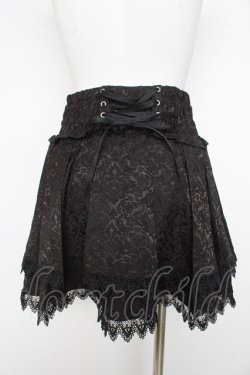 画像2: ililil / ゴシック地雷妹ちゃんプリーツスカート F 黒 Y-26-02-17-220-PU-SK-SZ-ZY