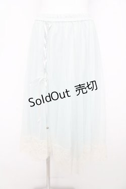 画像1: axes femme / チュールボリュームスカート M ミント Y-26-02-17-222-AX-SK-SZ-ZY