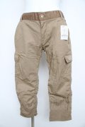 axes femme / 裾ギャザーカーゴパンツ L ベージュ Y-26-02-17-224-AX-PA-SZ-ZY