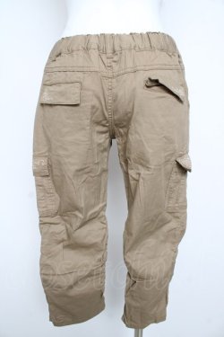 画像2: axes femme / 裾ギャザーカーゴパンツ L ベージュ Y-26-02-17-224-AX-PA-SZ-ZY