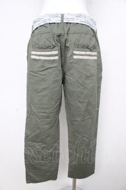 画像2: axes femme / 裾レース折パンツ L カーキ Y-26-02-17-225-AX-PA-SZ-ZY