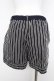 画像2: axes femme / ストライプショートパンツ M 紺 Y-26-02-17-228-AX-PA-SZ-ZY (2)