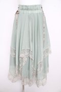 axes femme / 裾レースイレヘムスカート F ミント Y-26-02-17-230-AX-SK-SZ-ZY