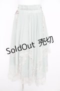 axes femme / 裾レースイレヘムスカート F ミント Y-26-02-17-230-AX-SK-SZ-ZY