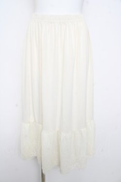 画像1: axes femme / 選べる着丈レースペチスカート M 生成り Y-26-02-17-234-AX-SK-SZ-ZY