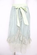 axes femme / グラデレースフリルスカート F ミント Y-26-02-17-249-AX-SK-SZ-ZY