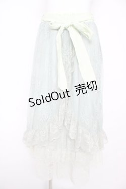 画像1: axes femme / グラデレースフリルスカート F ミント Y-26-02-17-249-AX-SK-SZ-ZY