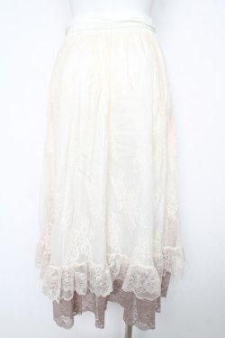 画像2: axes femme / グラデレースフリルスカート F 生成り Y-26-02-17-250-AX-SK-SZ-ZY