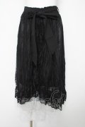 axes femme / グラデレースフリルスカート F 黒 Y-26-02-17-251-AX-SK-SZ-ZY