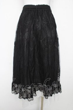 画像2: axes femme / グラデレースフリルスカート F 黒 Y-26-02-17-251-AX-SK-SZ-ZY
