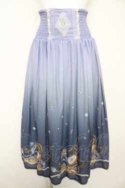 画像1: axes femme / 海グラデ柄ワンピース M ブルー Y-26-02-17-253-AX-OP-SZ-ZY