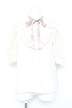 画像1: axes femme / ヨークレースドットドビーブラウス  生成り Y-26-02-17-020-AX-BL-SZ-ZY