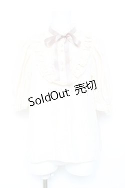 画像1: axes femme / ヨークレースドットドビーブラウス  生成り Y-26-02-17-020-AX-BL-SZ-ZY