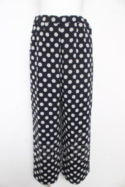 画像1: INGEBORG / ドット柄パンツ F 紺 Y-26-02-17-256-LO-PA-SZ-ZY