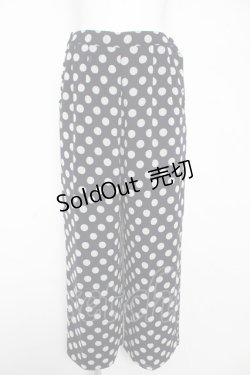 画像1: INGEBORG / ドット柄パンツ F 紺 Y-26-02-17-256-LO-PA-SZ-ZY