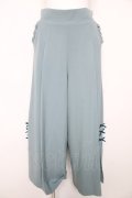 axes femme POETIQUE / プチリボンスリットワイドパンツ M グリーン Y-26-02-17-257-AX-PA-SZ-ZY