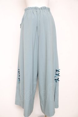 画像2: axes femme POETIQUE / プチリボンスリットワイドパンツ M グリーン Y-26-02-17-257-AX-PA-SZ-ZY