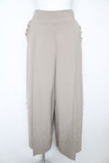 axes femme POETIQUE / プチリボンスリットワイドパンツ M ベージュ Y-26-02-17-258-AX-PA-SZ-ZY