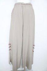 画像2: axes femme POETIQUE / プチリボンスリットワイドパンツ M ベージュ Y-26-02-17-258-AX-PA-SZ-ZI (2)