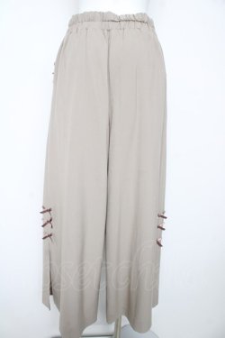 画像2: axes femme POETIQUE / プチリボンスリットワイドパンツ M ベージュ Y-26-02-17-258-AX-PA-SZ-ZY