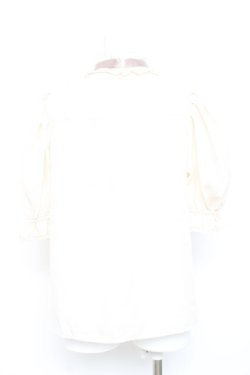 画像2: axes femme / ヨークレースドットドビーブラウス  生成り Y-26-02-17-020-AX-BL-SZ-ZY