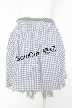 画像2: axes femme / ギンガムチェック柄スカート M 紺 Y-26-02-17-259-AX-SK-SZ-ZY