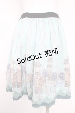 画像2: axes femme / アニマル柄プリーツ風スカート M ミント Y-26-02-17-260-AX-TO-SZ-ZY