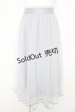 画像1: axes femme / ステラートフロッキーＰＴスカート F サックス Y-26-02-17-261-AX-SK-SZ-ZI