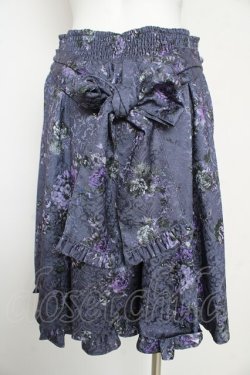 画像2: axes femme kawaii / クラシックブーケ柄スカート M パープル Y-26-02-17-263-AX-SK-SZ-ZY