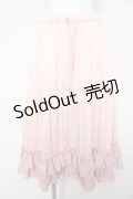 axes femme kawaii / ミディフリルペチスカート M ピンク Y-26-02-17-264-AX-SK-SZ-ZY