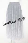axes femme / グラデレースサーキュラースカート F グレー Y-26-02-17-266-AX-SK-SZ-ZI