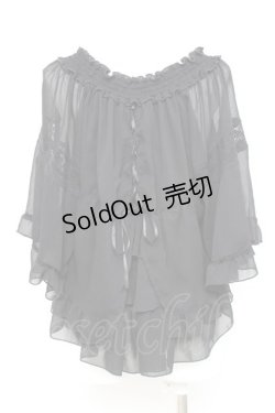 画像2: axes femme / ポンチョ型BL M 黒 Y-26-02-17-022-AX-TO-SZ-ZY